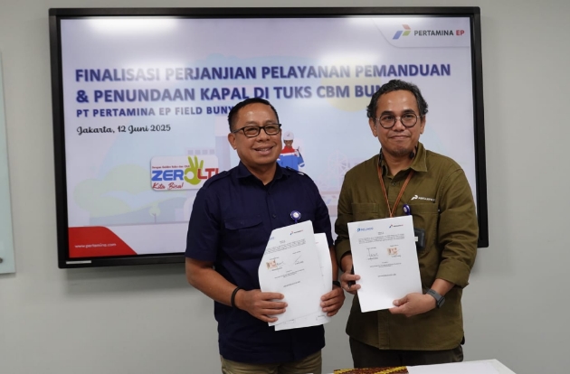 Pelindo & Pertamina EP Jalin Kerja Sama Jasa Pandu-Tunda Kapal di CBM Bunyu Kaltara