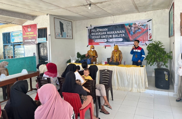 Cegah Stunting, Pertamina Latih Emak-emak Masak Makanan Sehat untuk Balita