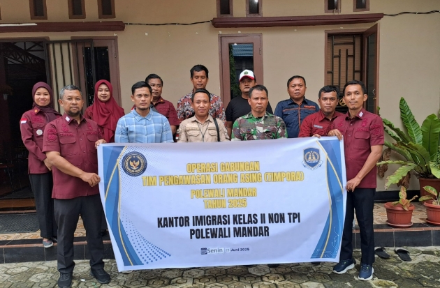 Imigrasi Polman Laksanakan Operasi Gabungan Pengawasan Orang Asing