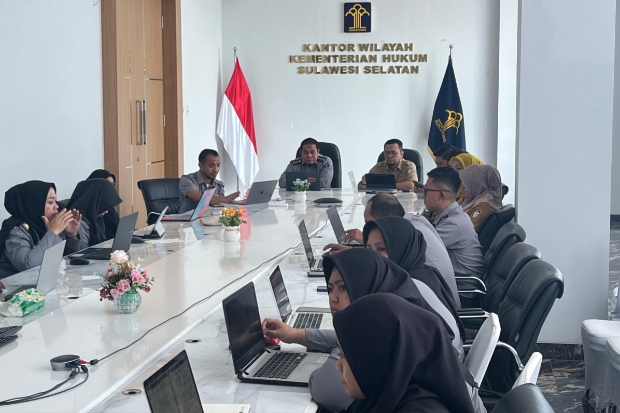Kemenkum Sulsel Harmonisasi Ranperkada Penyelenggaraan Koperasi Merah Putih