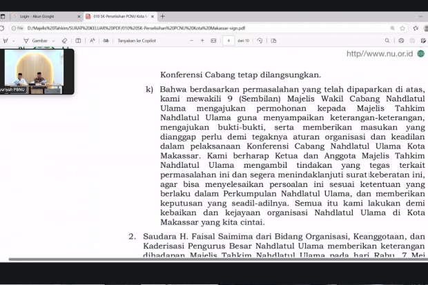 SK Kepengurusan Dicabut Majelis Tahkim, PCNU Makassar Dibekukan