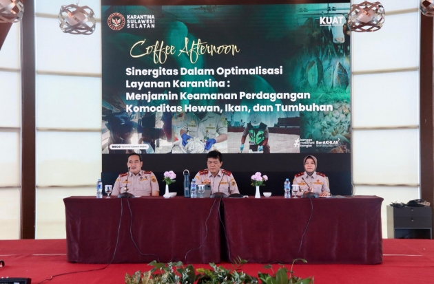 Kepala Barantin Dorong Perkuat Sinergi dengan Instansi - Pengguna Jasa Karantina di Sulsel