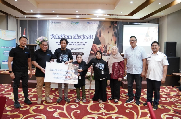 30 UMKM Disabilitas di Makassar Dibekali Pelatihan Menjahit dari Pelindo