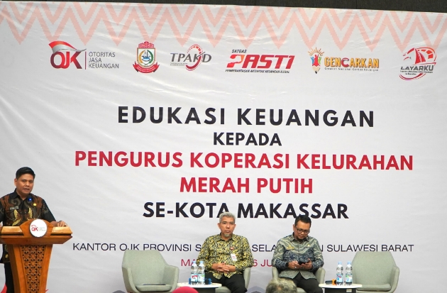 OJK & Diskop UKM Perkuat Literasi Keuangan Koperasi Merah Putih di Makassar