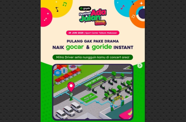 Datang ke Festival Ada Jalan Tanpa Repot Parkir, Gojek Siapkan Solusinya