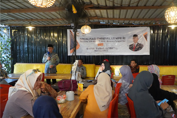 Sosialisasi Empat Pilar, Tamsil Linrung Apresiasi MBG Dorong Gerakan Ekonomi Rakyat