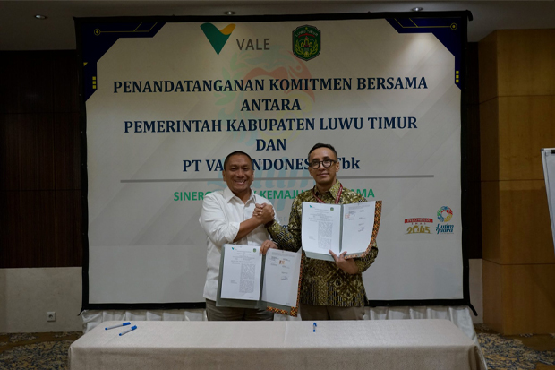 Pemkab Lutim dan PT Vale Teken MoU, Sepakat Prioritaskan Kontraktor Lokal