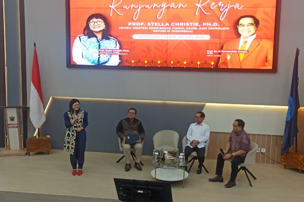 Hadir di Unhas, Wamen Pendidikan Tinggi Sebut Kampus Kunci Pertumbuhan Ekonomi