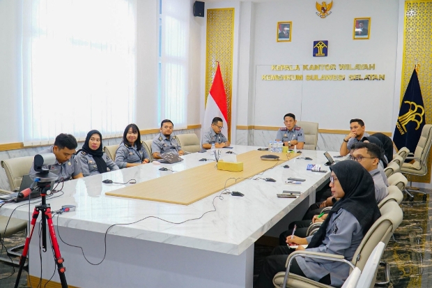 Kanwil Kemenkum Sulsel Ikuti Entry Meeting Pemeriksaan BPK Secara Virtual