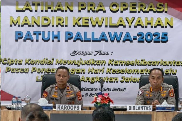 Polda Sulsel Siap Gelar Operasi Patuh 14-27 Juli 2025