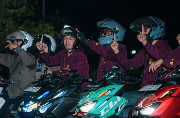 Astra Motor Sulsel Ajak Komunitas SV160 Nikmati Sensasi Night Ride