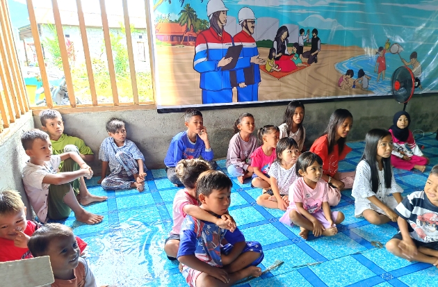 Pertamina Bitung Bangun Masa Depan Anak Pesisir Lewat Program Pendidikan Nonformal