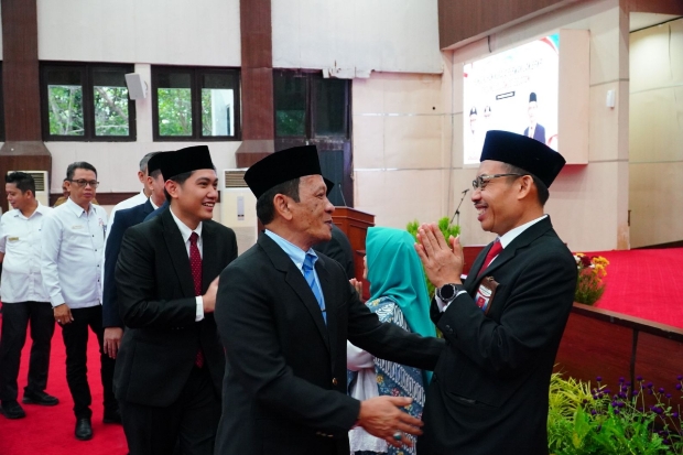 Kakanwil Kemenkum Sulsel Hadiri Pengukuhan Kepala Perwakilan BPKP