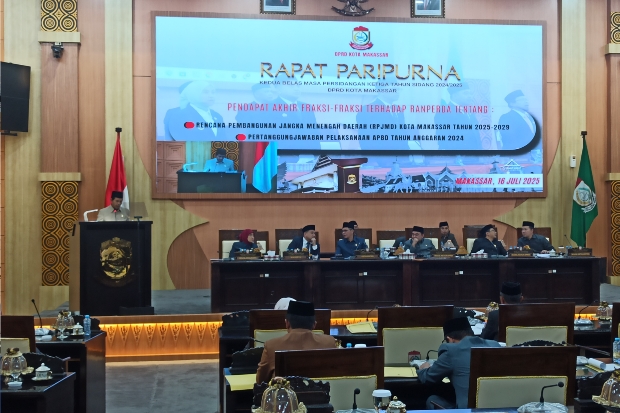 DPRD Makassar Sahkan Ranperda RPJMD dan Pertanggungjawaban APBD 2024