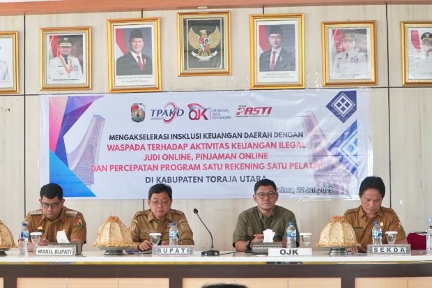 Satgas PASTI Perkuat Sinergi Berantas Aktivitas Keuangan Ilegal di Toraja Utara