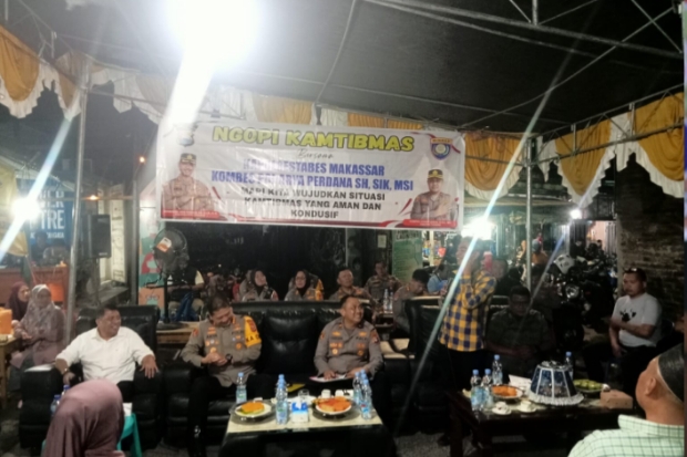 Ngopi Kamtibmas di Tamalate, Andi Makmur Dorong Pendekatan Sosial Ciptakan Keamanan