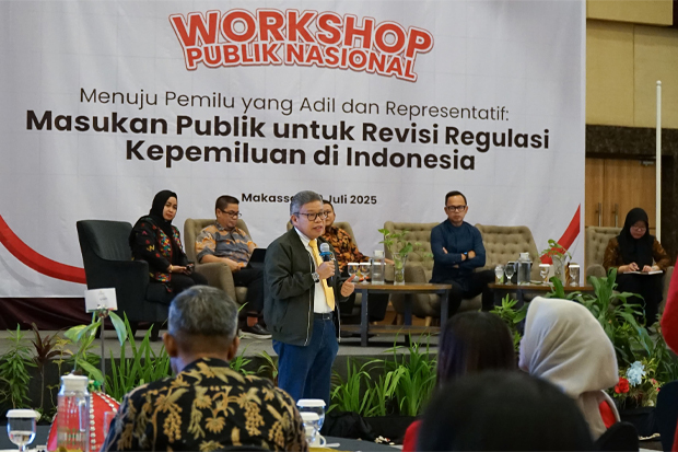 TP Jadi Penanggap Workshop Nasional di Unhas, Hasilkan Rekomendasi Revisi Regulasi Kepemiluan