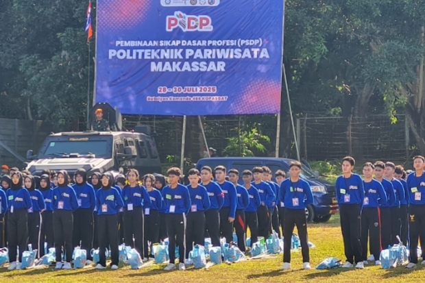 626 Mahasiswa Baru Poltekpar Makassar Ikuti PSDP di Markas AU