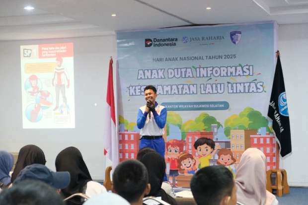 Asmo Sulsel dan Jasa Raharja Gelar Edukasi Keselamatan Lalu Lintas untuk Pelajar