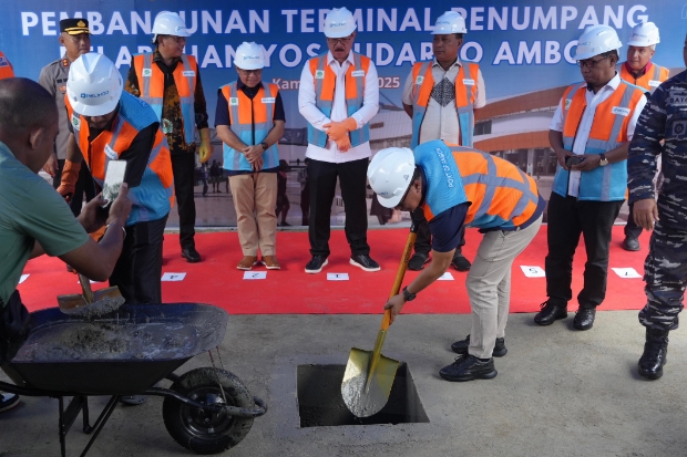 Pelindo Groundbreaking Terminal Penumpang Modern di Ambon, Investasi Capai Rp25 Miliar