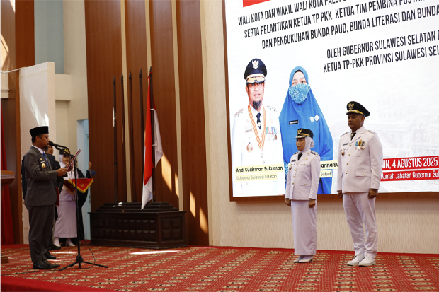 Resmi Dilantik jadi Walikota dan Wawali, Naili-Ome Diminta Kompak Bangun Palopo Baru