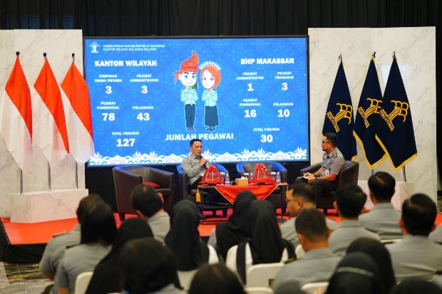 Kemenkum Sulsel Teguhkan Komitmen Raih WBBM Lewat Internalisasi Zona Integritas