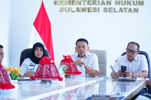 Fokus Raih Target, Kakanwil Kemenkum Sulsel Pimpin Rapat Aksi Percepatan Kinerja