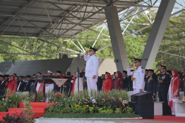 Upacara HUT RI ke-80, Wali Kota Makassar Dorong Kolaborasi Bersama Masyarakat