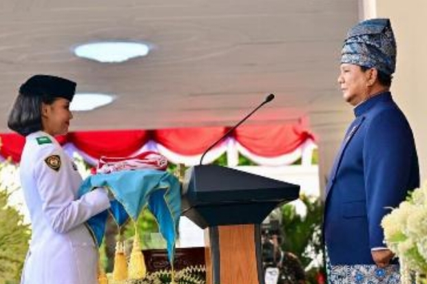 Kisah Aliah Sakira Paskibraka Sulsel Pembawa Baki  Penurunan Bendera di Istana Negara