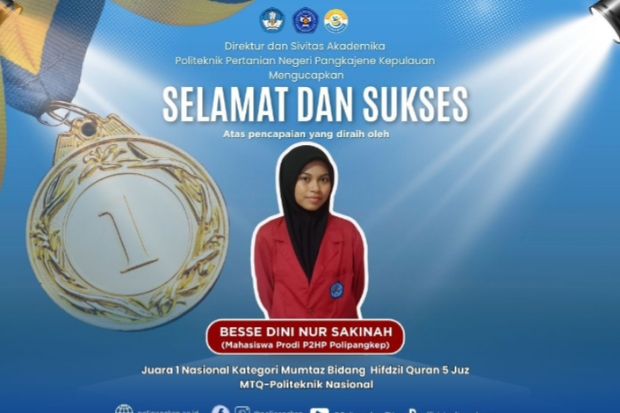 Mahasiswa Polipangkep Raih Juara 1 Nasional MTQ Politeknik 2025