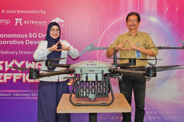 XLSMART dan ASTRAtech Luncurkan Inovasi Drone Otonom Cerdas Berbasis 5G