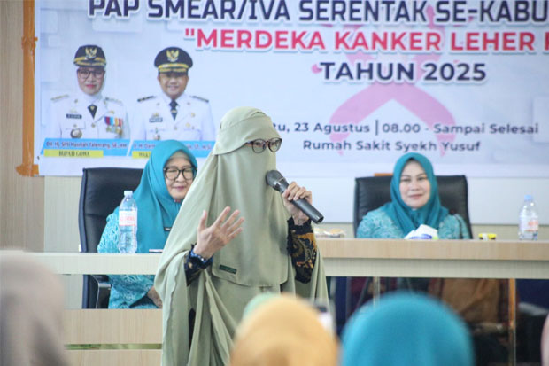 Fasilitasi Pemeriksaan Pap Smear, PKK Gowa Lindungi Perempuan dari Kanker Rahim