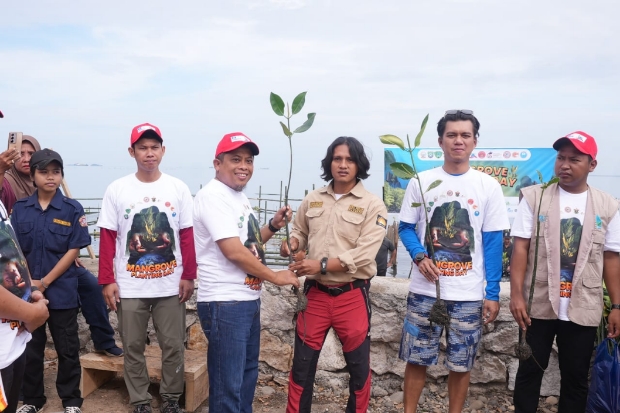 Jaga Ekosistem Pesisir, PT Semen Tonasa Kolaborasi Gelar Mangrove Planting Day