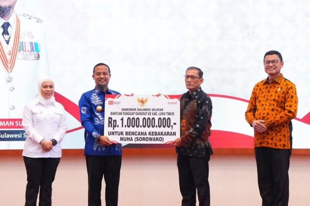 Gubernur Sulsel Bantu Rp1 Miliar untuk Korban Kebakaran di Sorowako