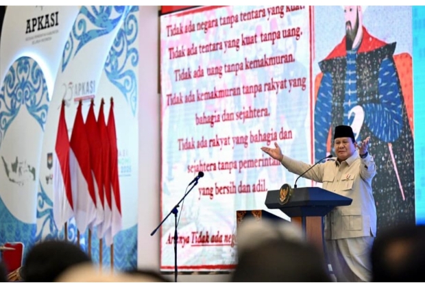 Hadiri Acara APKASI, Prabowo: Saudara Harusnya Paling Peka  Kesulitan Rakyat