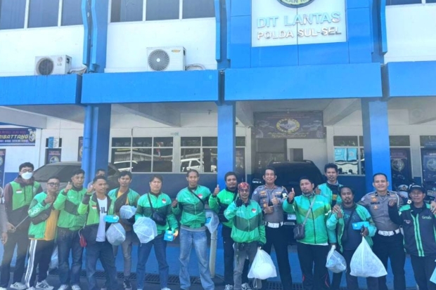 Polisi dan Komunitas Ojol Komitmen Wujudkan Situasi Aman di Kota Makassar