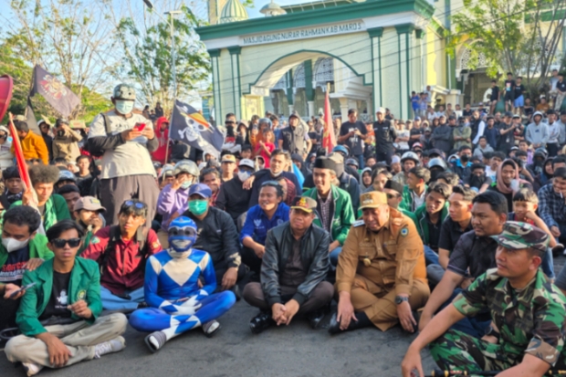 Aksi Demonstrasi di Maros Berjalan Damai, Massa Tuntut 9 Poin