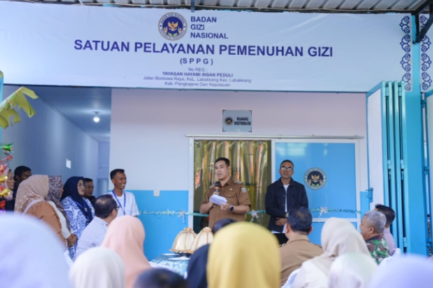 Bupati Yusran Resmikan SPPG Labakkang, SPPG Keenam di Pangkep