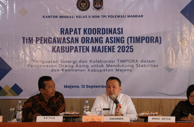 Timpora Majene Perkuat Sinergi Awasi Orang Asing