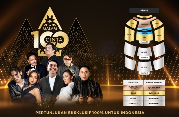 Smartfren Malam 100 Cinta Hadir Lagi! Pagelaran Musik, Seni, & Budaya Indonesia