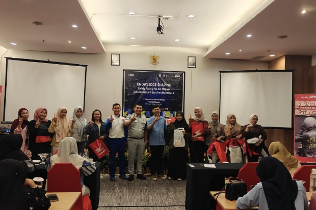 Asmo Sulsel Berikan Edukasi Safety Riding untuk Karyawan PNM