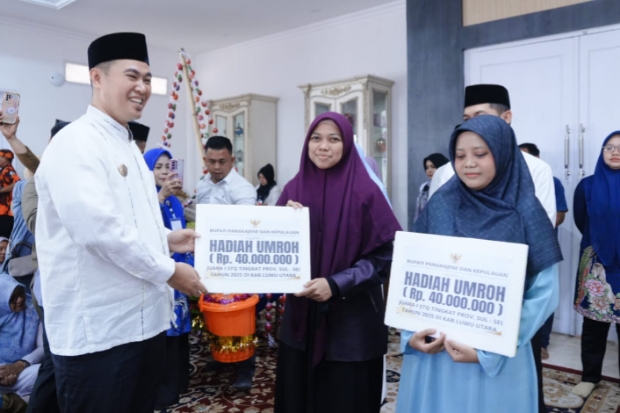 Masyarakat Pangkep Antusias Ikut Maulid Nabi di Rujab Bupati, Ada Hadiah Umrah
