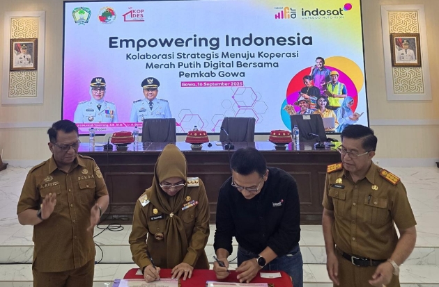 Kolaborasi Indosat dan Pemkab Gowa Percepat Ekosistem Desa Digital
