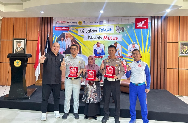 Edukasi Safety Riding Asmo Sulsel Sasar Mahasiswa STIEM Bongaya Makassar