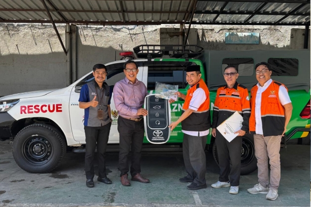 Mobil Hilux Operasional Rescue BTB Baznas Sulsel Resmi Dimanfaatkan