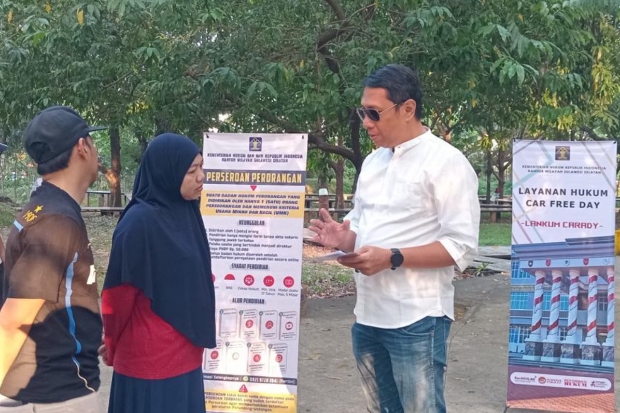 Sasar 200 UMKM Binaan Unhas, Kemenkum Sulsel Gelar Layanan Hukum Car Free Day