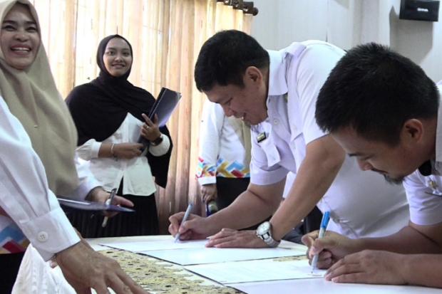 14 Perangkat Daerah Pangkep Teken PKs Hak Akses Data Kependudukan