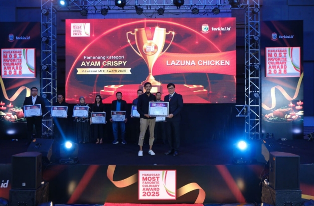 Juara Lagi! Lazuna Chicken Raih Gelar Ayam Krispi & Geprek Favorit Warga Makassar