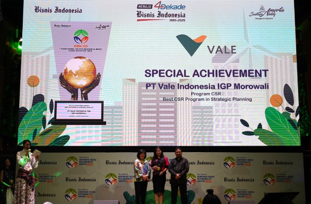 Program Kesehatan PT Vale di Morowali Raih Penghargaan Platinum BISRA 2025