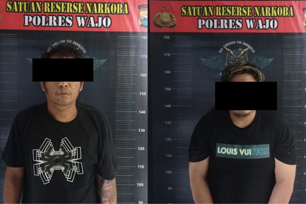 Polres Wajo Ciduk 2 Bandar Narkoba, 30 Gram Sabu dan Pil Ekstasi Diamankan